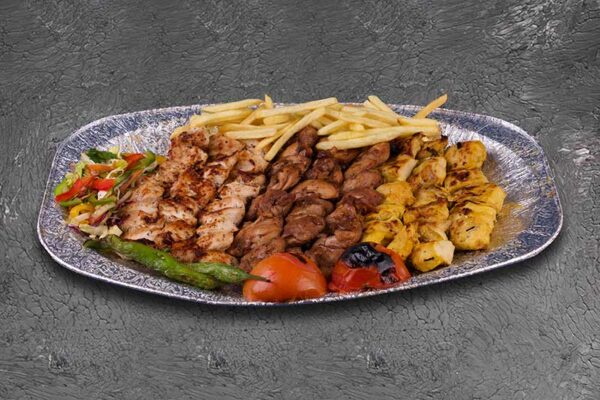 سینی جوجه کباب رویال برای چهار نفر
